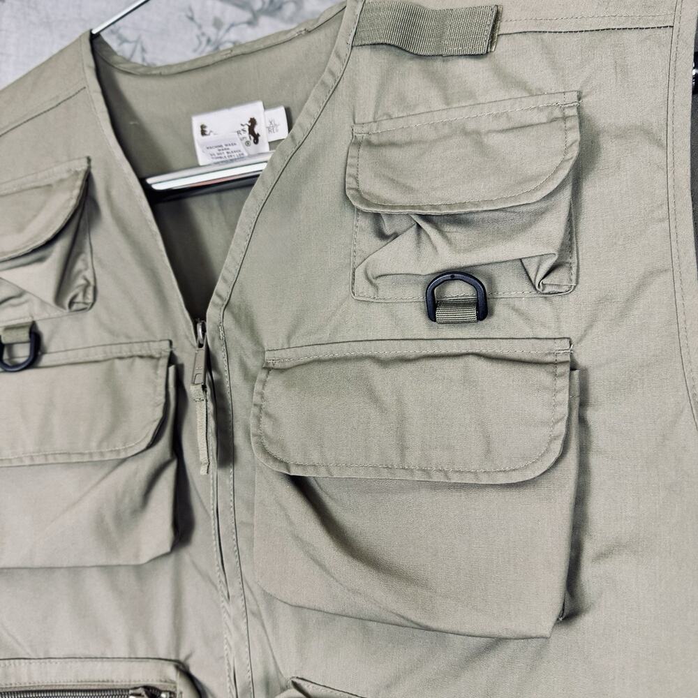 NWOT HERTER'S Men's XL‎ Hunting Fly Fishing Vest Game Pockets Lightweight Khaki View 3